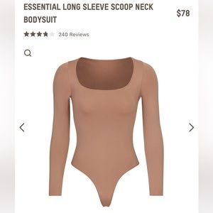 SKIMS Essential Long Sleeve Bodysuit